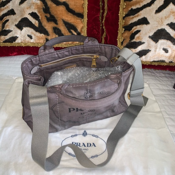 Authentic Prada canepa 2 way bag - Picture 10 of 15